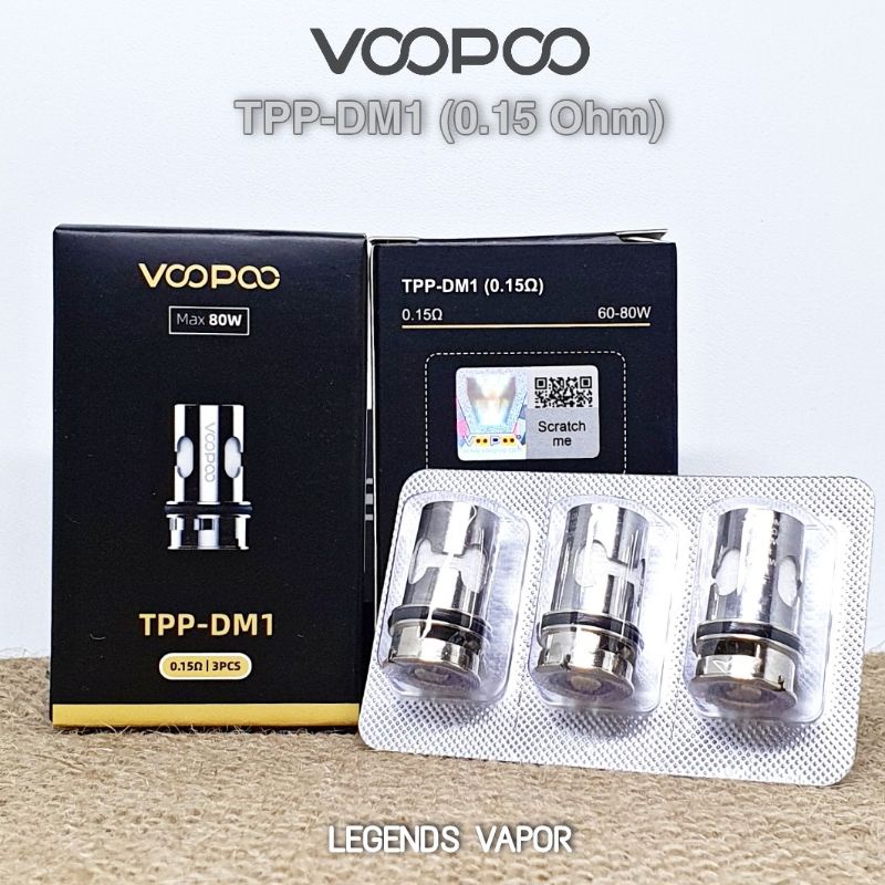 COIL VOOPOO TPP DM1 0.15 OHM TPP DM4 0.3 OHM AUTHENTIC By VOOPOO (HARGA SATUAN)