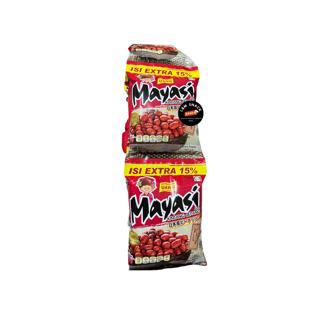 Kacang Mayasi ala Kacang Jepang 1 Renceng Isi 10 pcs @23g+3.5gr