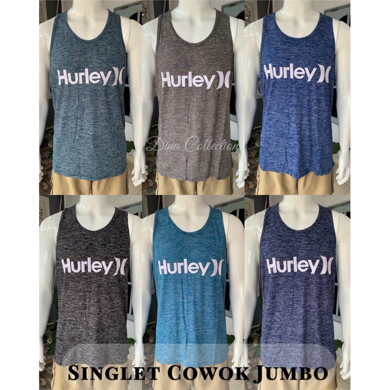 SINGLET COWOK JUMBO MOTIF HURLEY