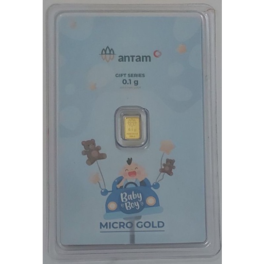 Logam Mulia Antam Hartadinata Gift Series Baby Boy 0.1 Gram