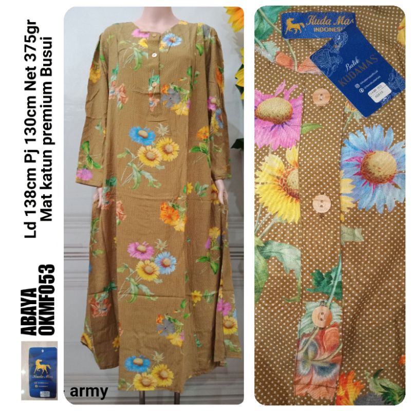 Daster abaya lengan panjang super jumbo merk Kuda Mas