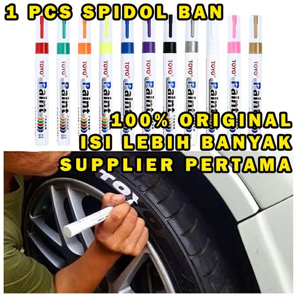 

Spidol Ban Toyo Marker Paint Original Asli