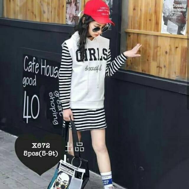 Baju anak perempuan import / dress anak cewek tanggung