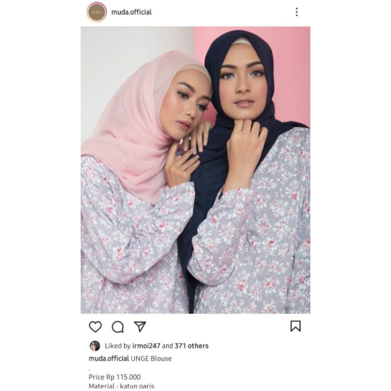 preloved muda official unge blouse