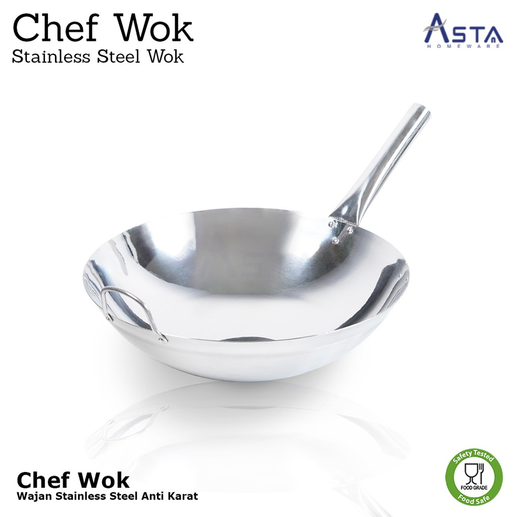 Asta Wajan Gagang Satu / Chef Wok Handle 32 Cm