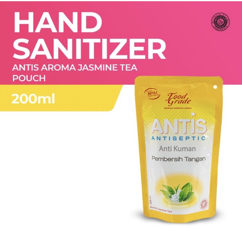 Antis Hand Sanitizer refill Jeruk Nipis Jasmine Tea