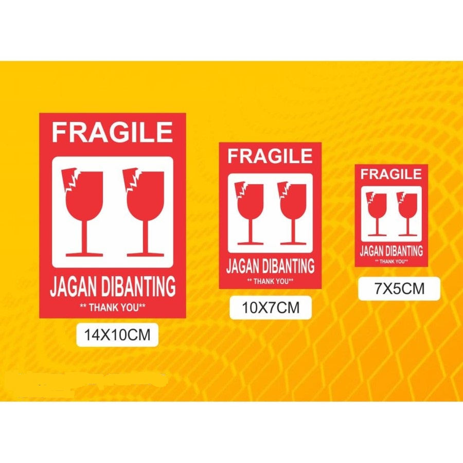 

Stiker fragile