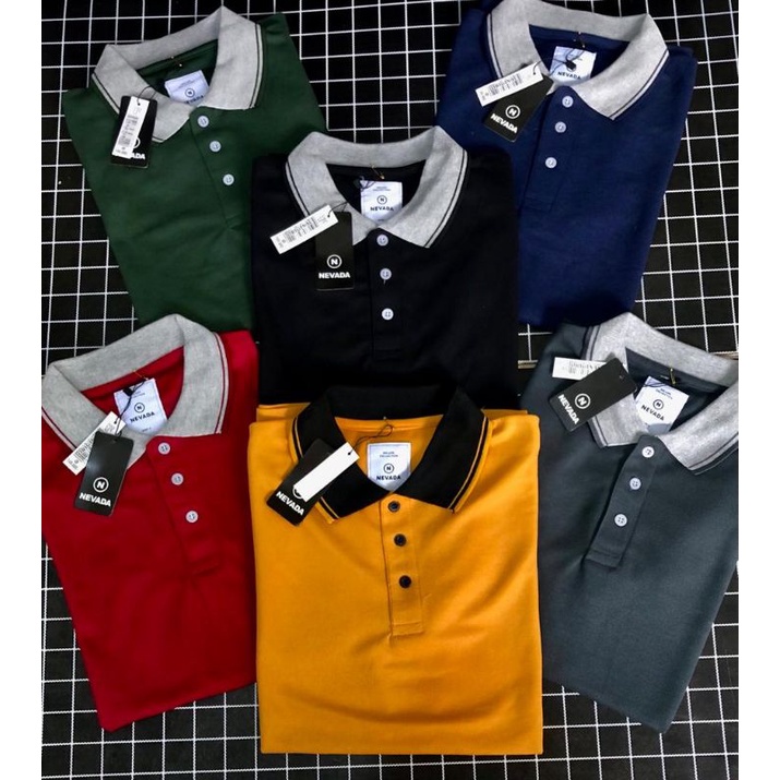 Kaos Kerah Polos Kerah Berkerah Nevaadaa Shirt Kaos Kerah Pria wanita Polos Wanita Nevaadaa