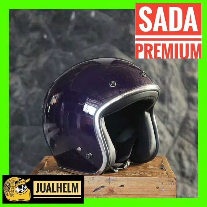 Helm Retro SADA Jitsu ( Helm Classic / Helm Klasik / Helm Vespa / Helm Bogo )