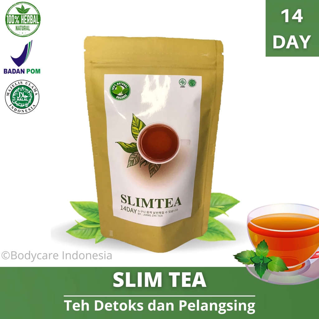 Slim Tea - Teh Diet Pelangsing Badan Herbal Detox Peluntur Lemak Penurun Berat Badan Mengecilkan Per