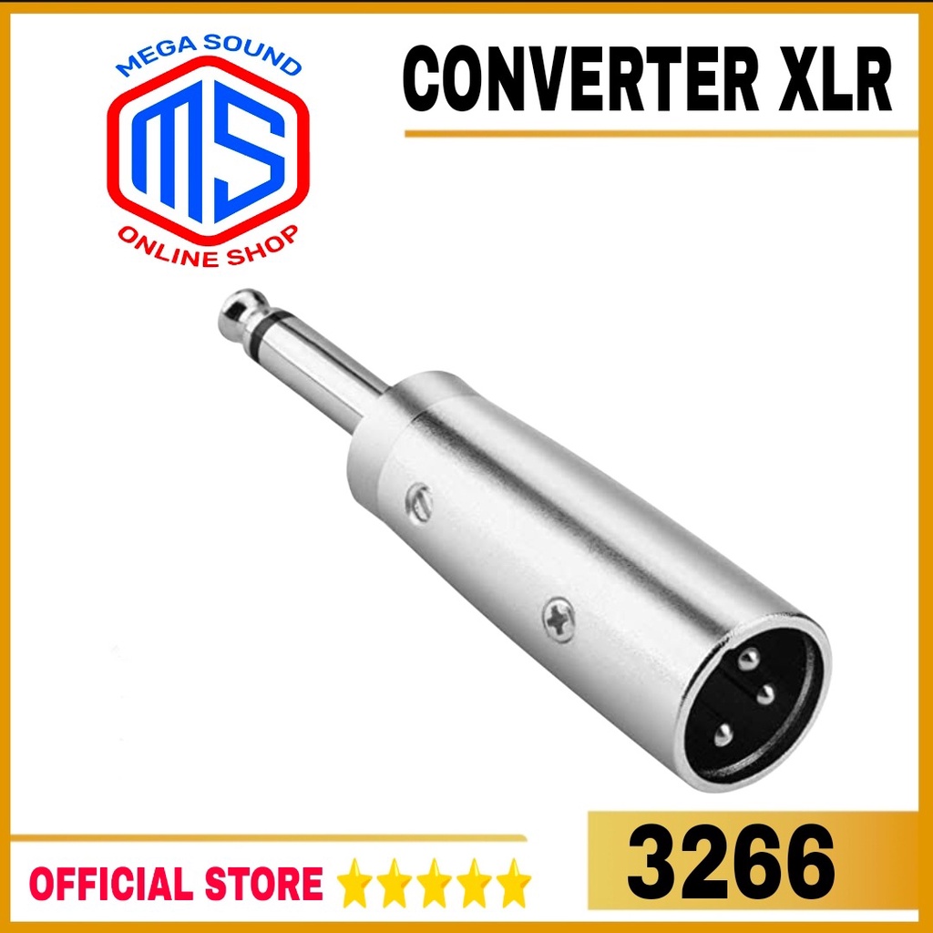 Over Jack XLR Canon Male to Akai Male 3266 Converter XLR