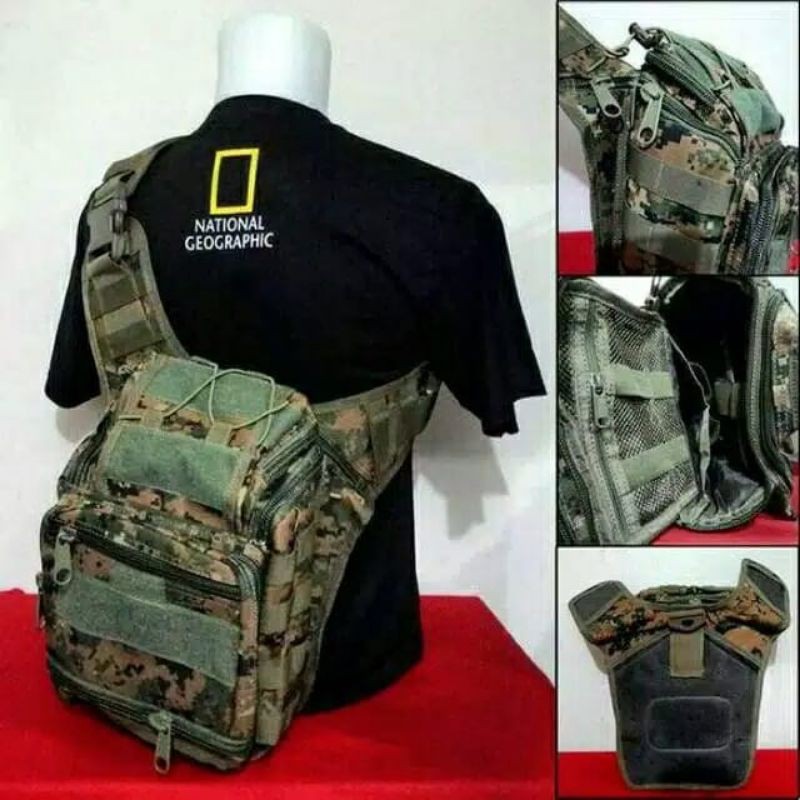 Tas Selempang Tactical Besar Loreng Marpat