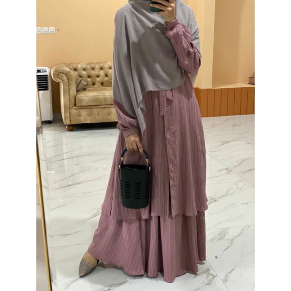 TUNIK SET ROK/ TUNIK SET KHIMAR/ TUNIK Crinkle/ HALIZA TUNIK SET BY SHAFEEYA BATCH 2