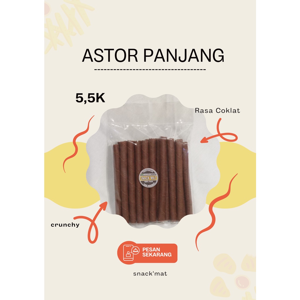 

Snack'Mat - Astor Panjang Coklat - Grosiran Snack