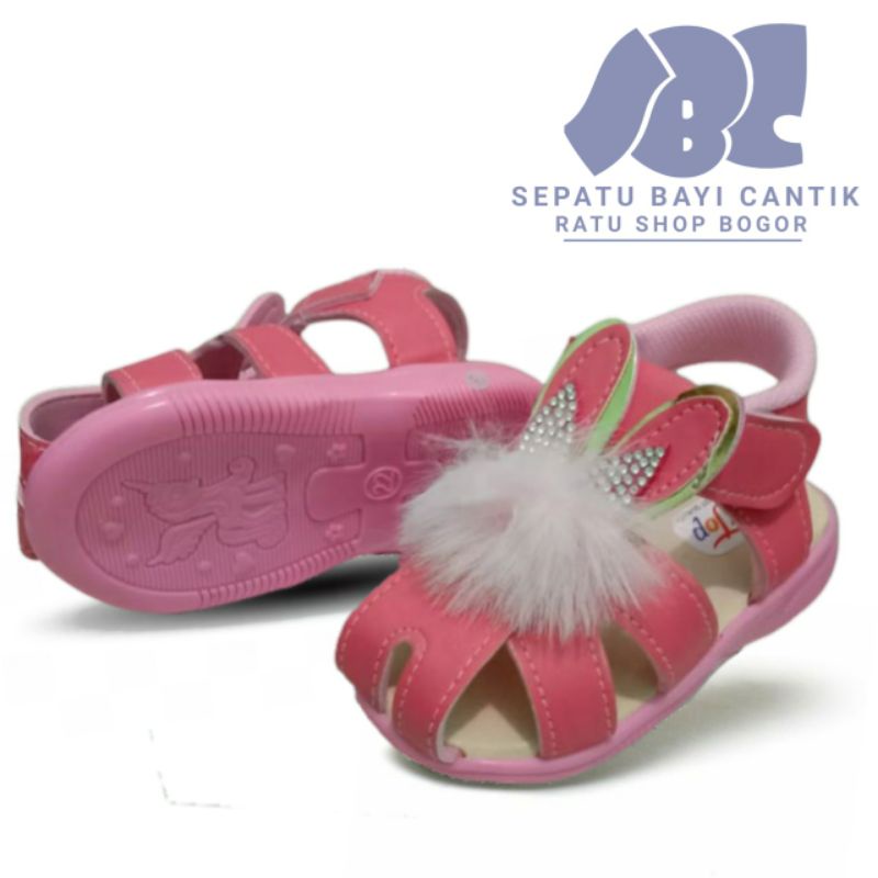 sepatu sendal anak perempuan usia dibawah  3 tahun sendal bayi  cantik lucu dan imout sendal sepatu anak perempuan model terbaru