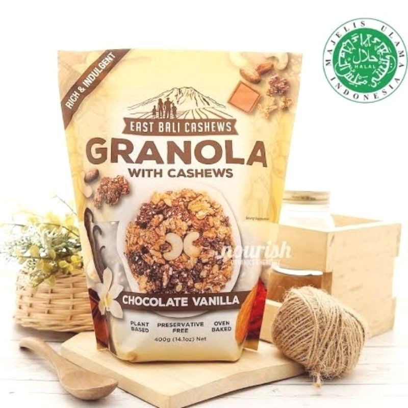 

EAST BALI CASHEW (GRANOLA CHOCOLATE VANILLA) 400gr