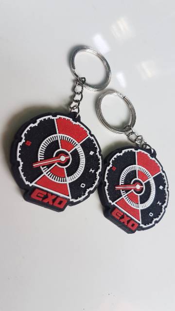 EXO KEYCHAIN RUBBER KPOP MY TEMPO KEYRING GANTUNGAN KUNCI EXO