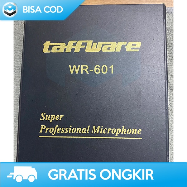 MICROPHONE PROFESSIONAL WIRELESS TRANSMITTER RECEIVER TAFFWARE MURAH