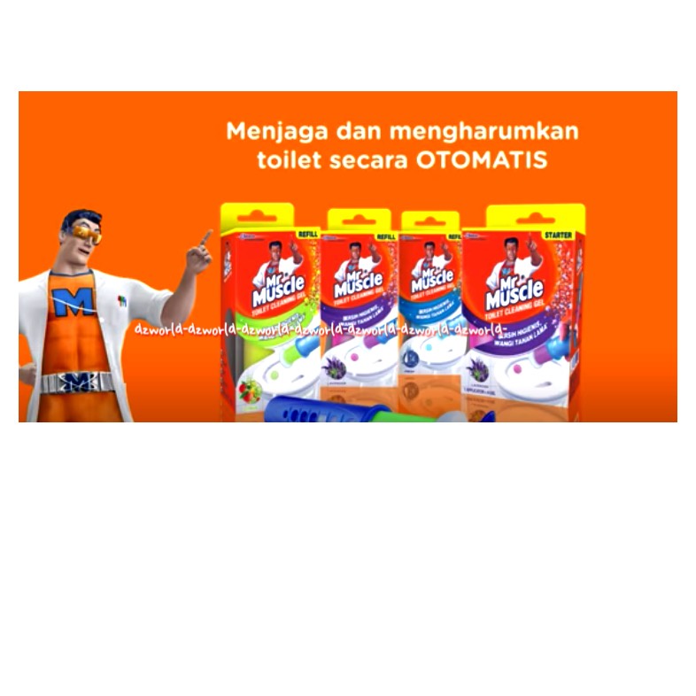 Mr Muscle Toilet Cleaning Gel 5in1 Dengan Alat Higienis Anti Noda Mrmuscle Starkit Pewangi Toilet Otomatis Model Gel Di Tempel Di Kloset Jel Jeli Jelly