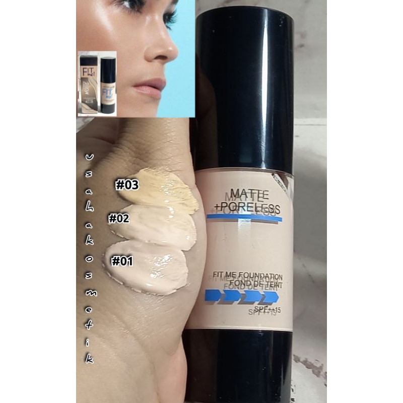 PROMO FOUNDATION MAYBELLINE DREAM SATIN LIQUID  | FIT ME SPF15 | SPF 30 30ML NO.415 | 902 | 3386 | G853331