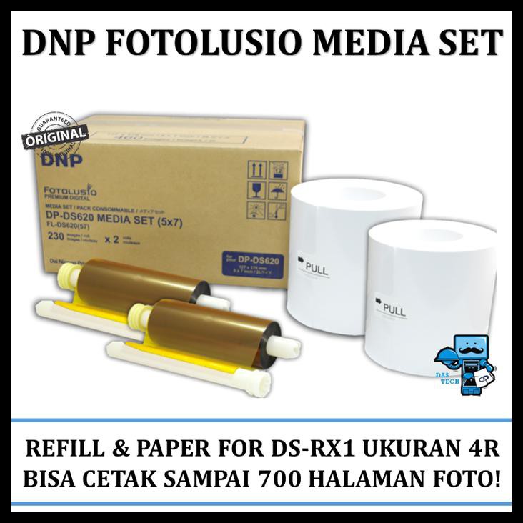 Media Set Refill dan Paper DNP Fotolusio for DS-RX1 Photobooth Printer