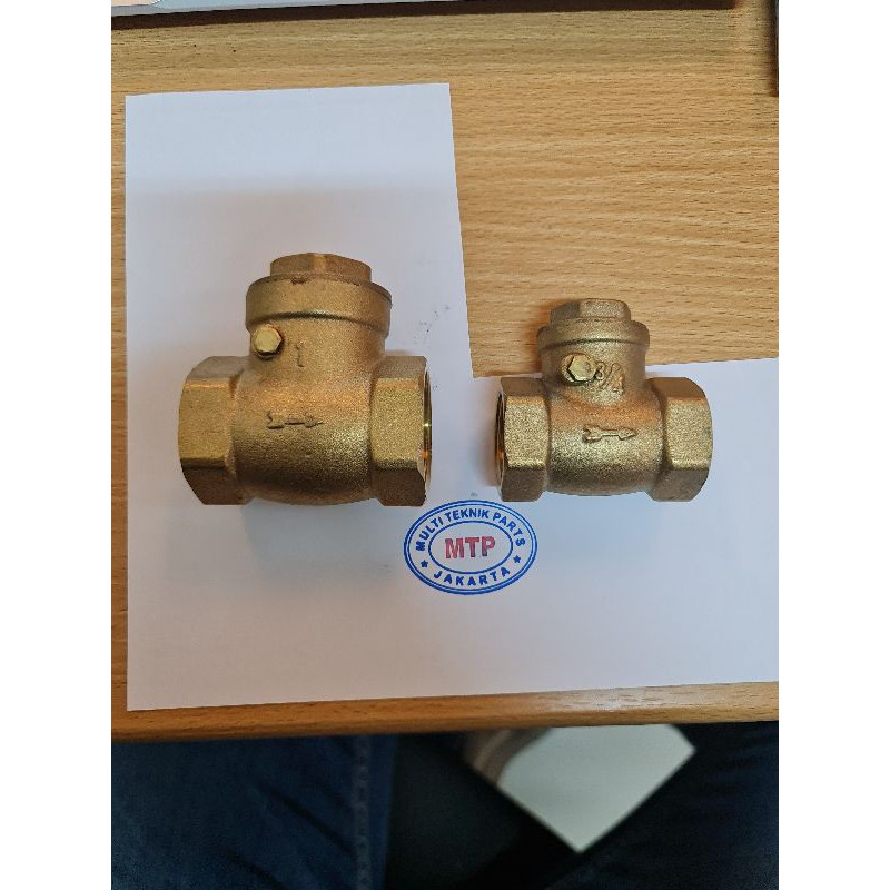 Swing Check Valve / Klep Tabok Kuningan / Bronze 1" inch DN25