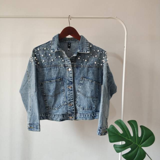 Jaket jeans korea mutiara import bkk hk chn bangkok china