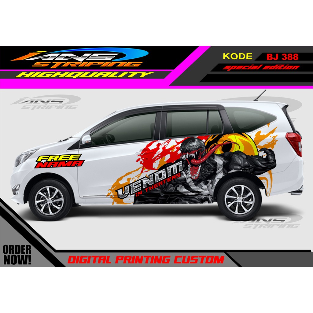 STICKER MOBIL SIGRA, AVANZA / DECAL STICKER MOBIL / VARIASI STIKER MOBIL SAMPIANG