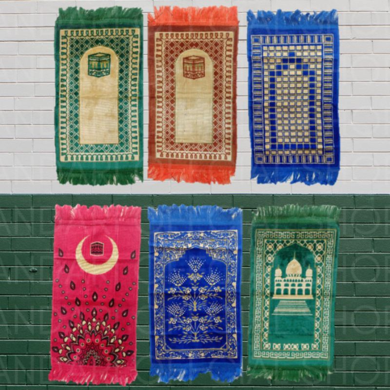 Sajadah Mini 35x65 Sajadah Turki Bulu Lembut Sajadah Kecil Sajadah Anak-1