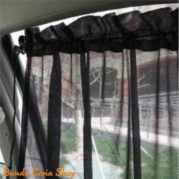 Car Magnet Window Sun Shades 2 Pc Tirai Gorden Jendela Kaca Mobil