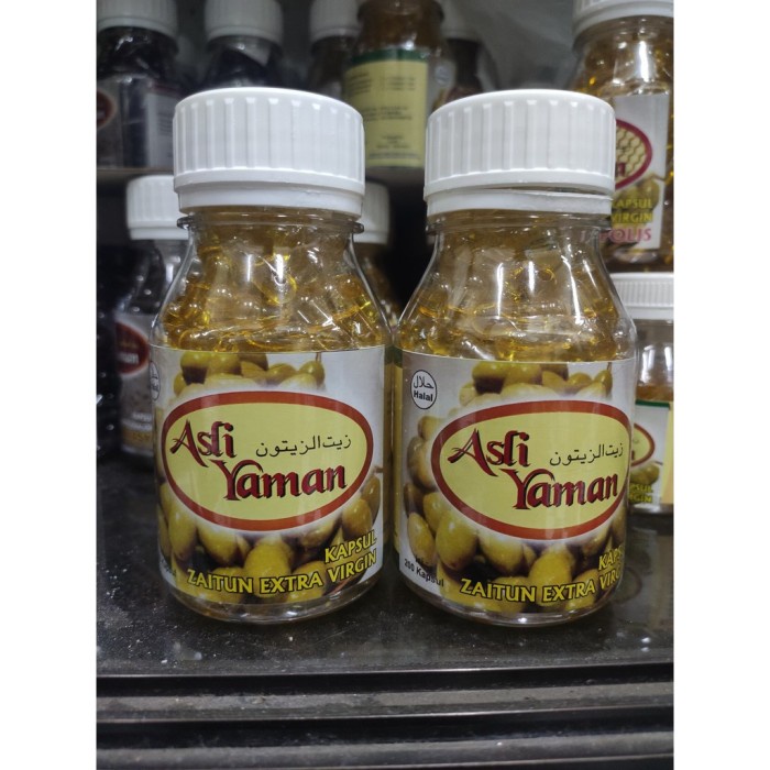 Minyak Zaitun Asli Yaman 200 Kapsul Extra virgin Olivie Oil
