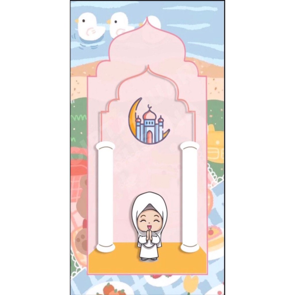 SAJADAH ANAK KARAKTER / SAJADAH KARTUN-SAJADAH MUSLIMAH
