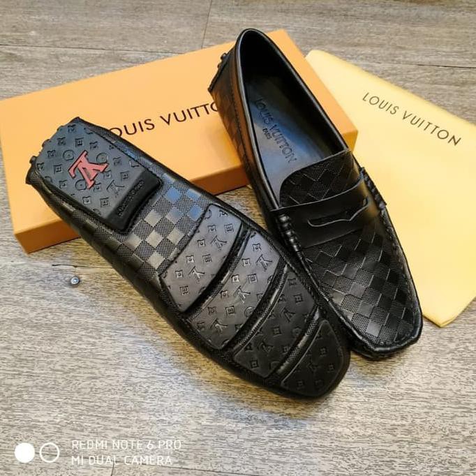 Laris sepatu slip on louis vuitton mirror Quality / pria / lv p6 BARANG BAGUS
