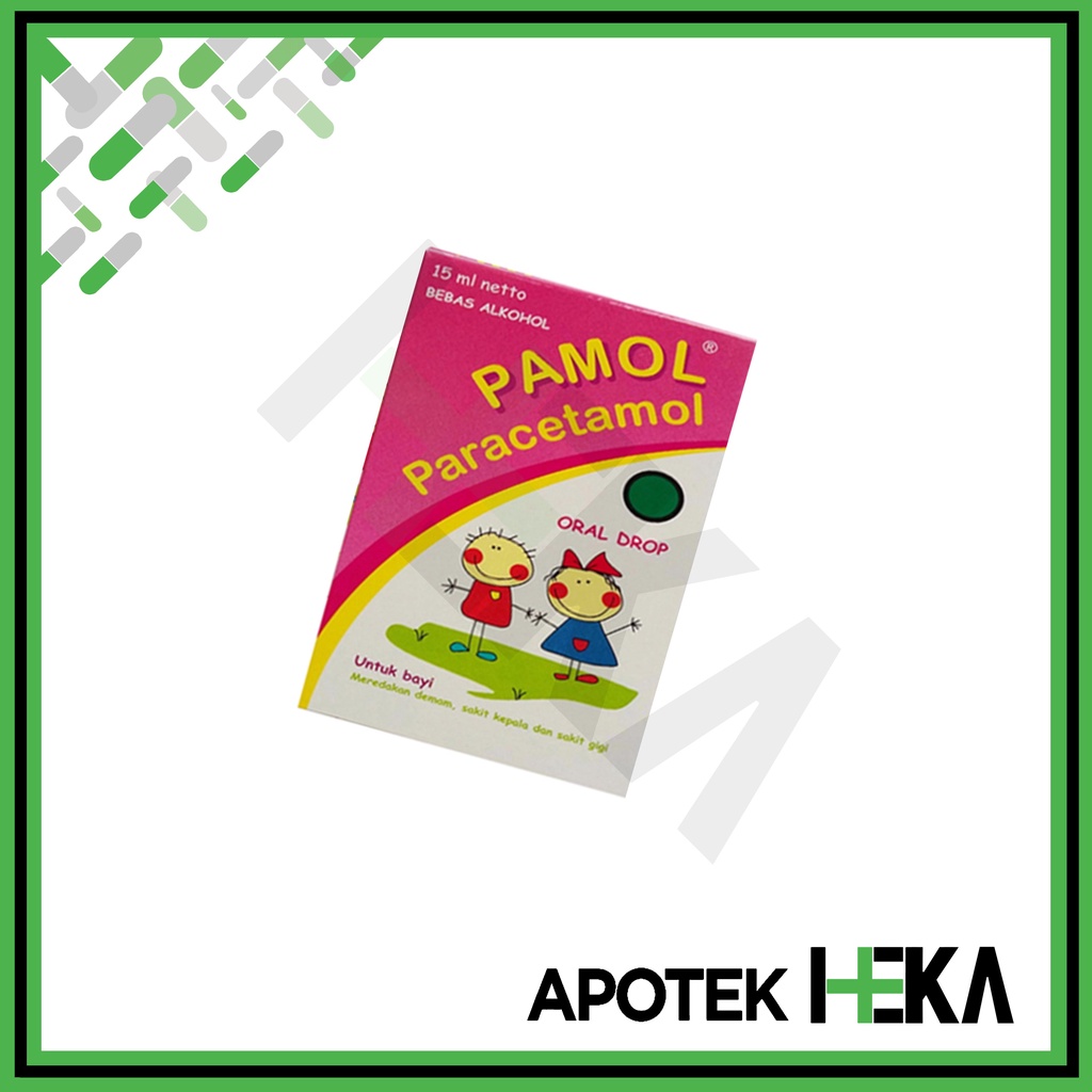 Pamol Oral Drop 15 ml - Sirup Paracetamol Penurun Panas Bayi (SEMARANG)