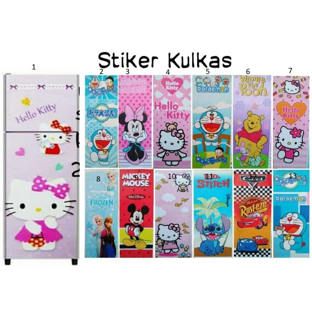 STIKER KULKAS 2 PINTU