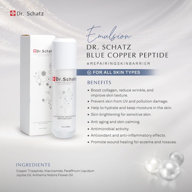 DR SCHATZ BLUE COPPER PEPTIDE EMULSION