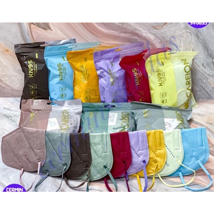 KN95 WARNA / Masker KN95 Careion warna isi 10 / KN95 WARNA Careion