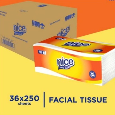 ❤ Tisu Nice 180 Kartonan Tissue 250 2ply