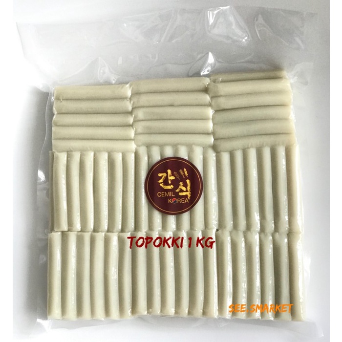 

Instant-Camilan- Topoki Toppoki Topokki Tteok Tteokbokki Halal Tokpoki Rice Cake / 1 Kg -Camilan-