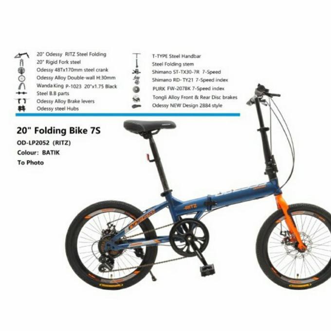 Sepeda Lipat 20 Inch Odessy Ritz Shimano Kunestlestore