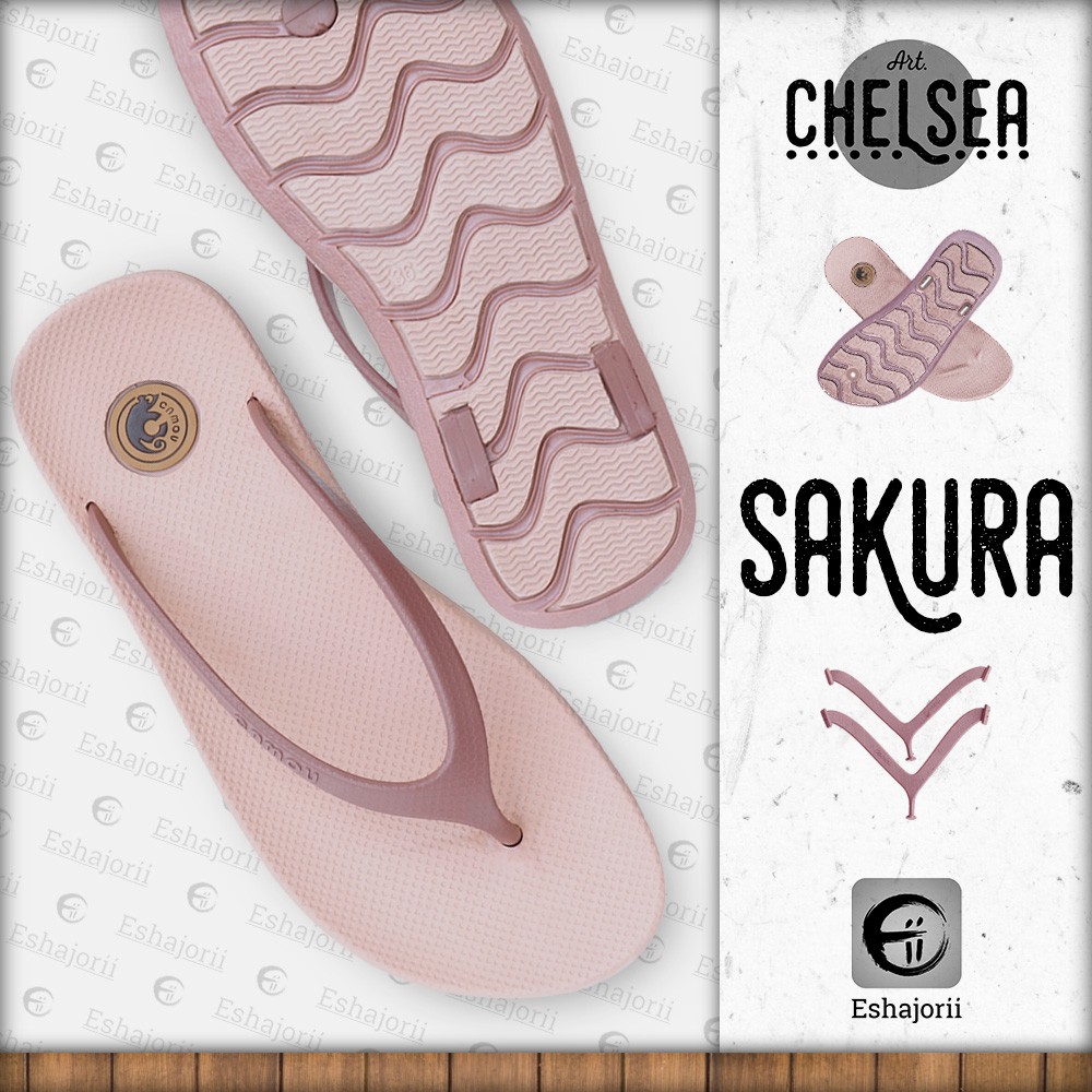 Sandal Jepit Karet untuk Perempuan - CAMOU Chelsea Blush