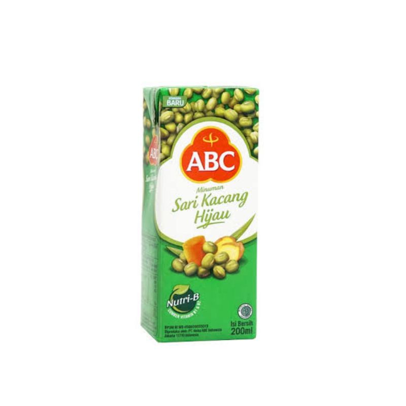 

minuman abc sari kacang ijo 200ml