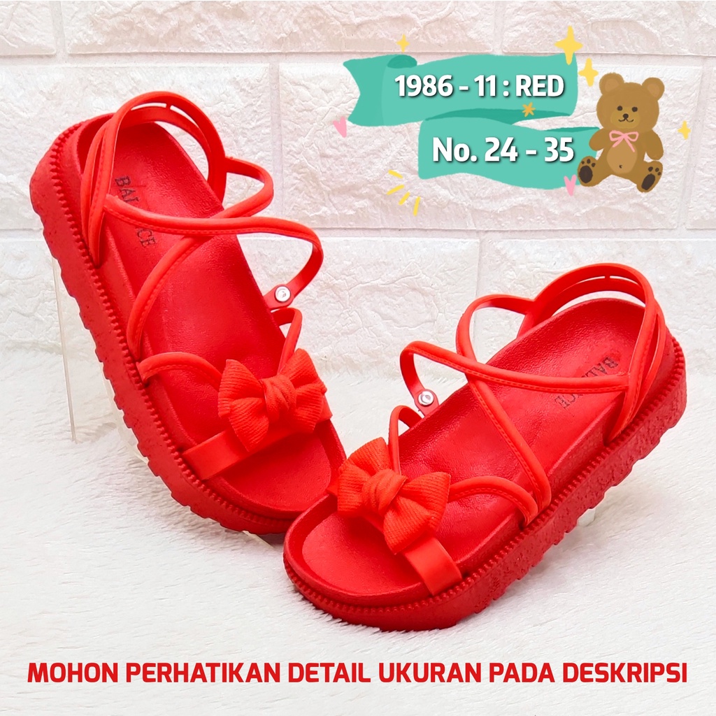 Sandal korea anak cewek 1986 11 BALANCE Sendal kekinian import anak perempuan SDLSA