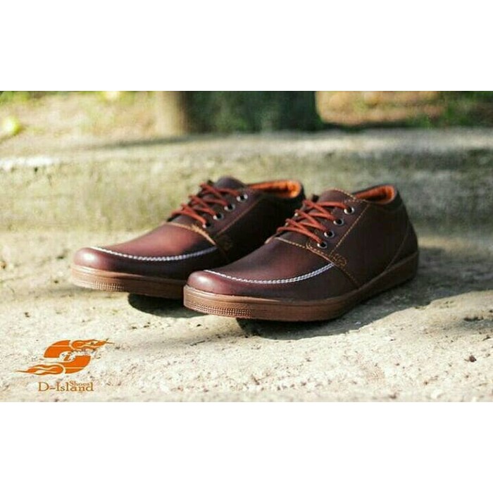 HOT SALE  Sepatu Casual Pria / D-island New Casual Crem