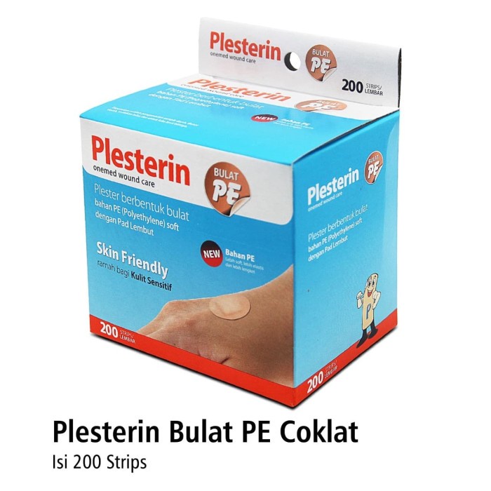 Plesterin Bulat Anti Air Coklat OneMed box isi 200pcs OJB