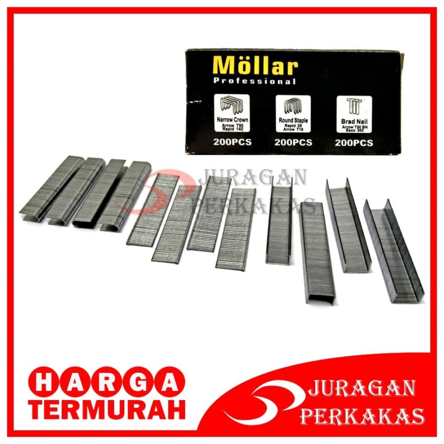 

MOLLAR REFILL STAPLE GUN 3 WAY ISI ULANG STAPLES TEMBAK HEKTER 3 IN 1