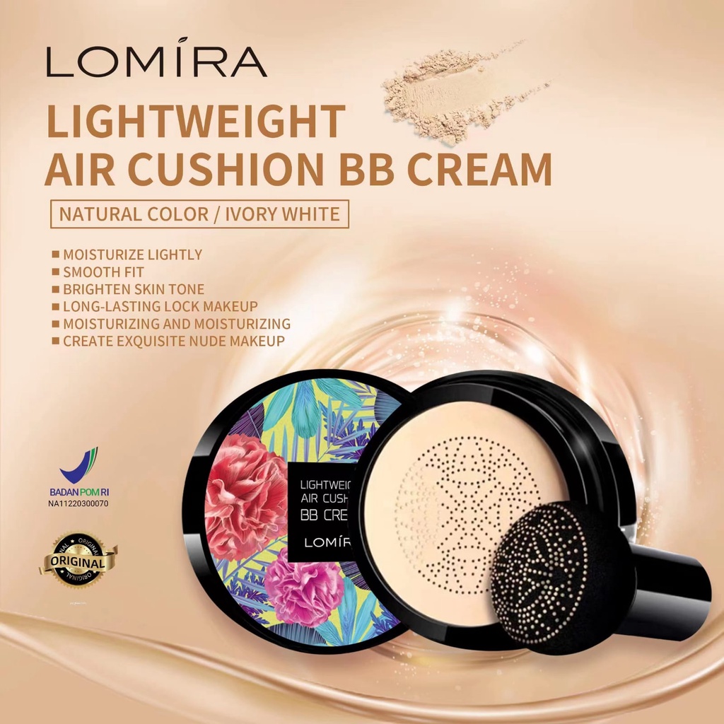 LOMIRA AIR CUSHION BB CREAM LIGHTWEIGHT BPOM NA11220300070