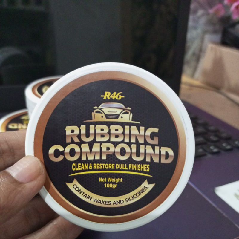 R46 Rubbing Compound - Kompon Penghilang Baret Body Mobil/Poles Bodi Motor