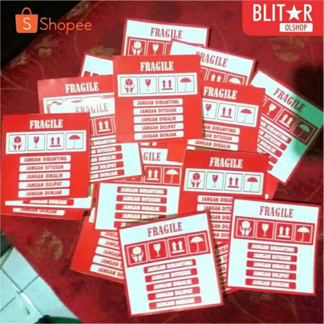 Stiker Olshop - Stiker Fragile - Stiker Jangan Dibanting | Shopee Indonesia