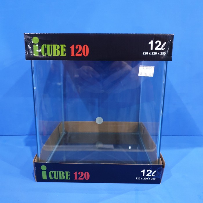 Aquarium bending kandila i cube 120 kapasitas 12 L (22 x 22 x 25 cm)